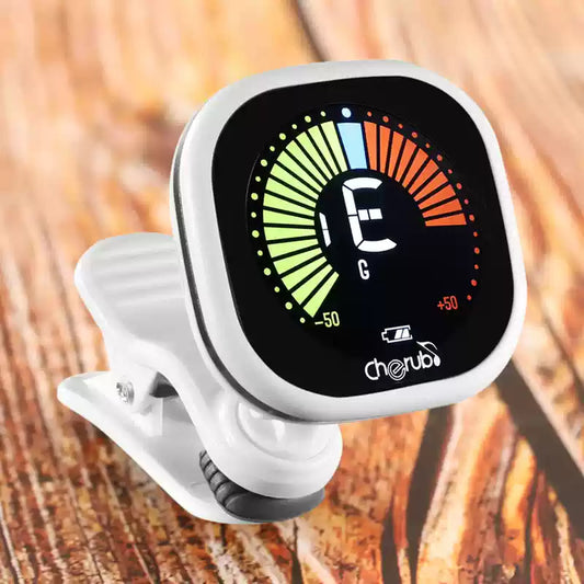 Professional Chromatic Tunic Tuner - High Accuracy ±0.1 Cent, Rechargeable, Large Color Display for Guitar, Violin, Ukulele, Bass