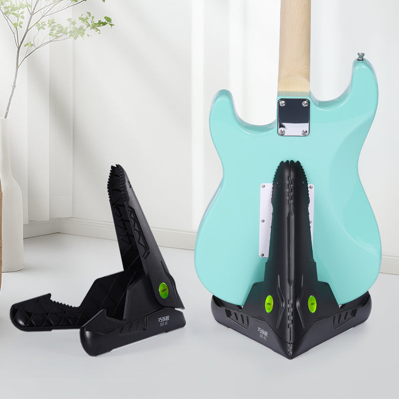 Crocodile GGS-02 Electric Guitar Stand Holder for Bass, Acoustic Guitars | Heavy-Duty, Adjustable, Non-Slip | Floor Standing Storage Display Mount