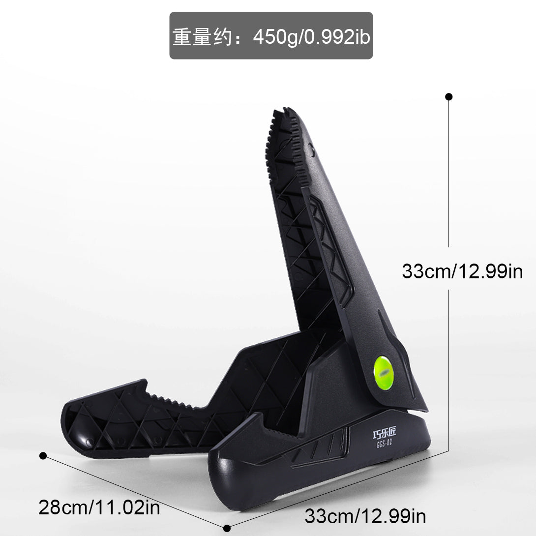 Crocodile GGS-02 Electric Guitar Stand Holder for Bass, Acoustic Guitars | Heavy-Duty, Adjustable, Non-Slip | Floor Standing Storage Display Mount