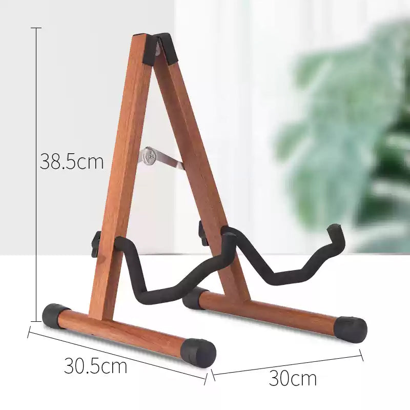 Solid Wood Guitar Stand for Acoustic, Classical, Electric, Violin & Ukulele | Universal Display Holder