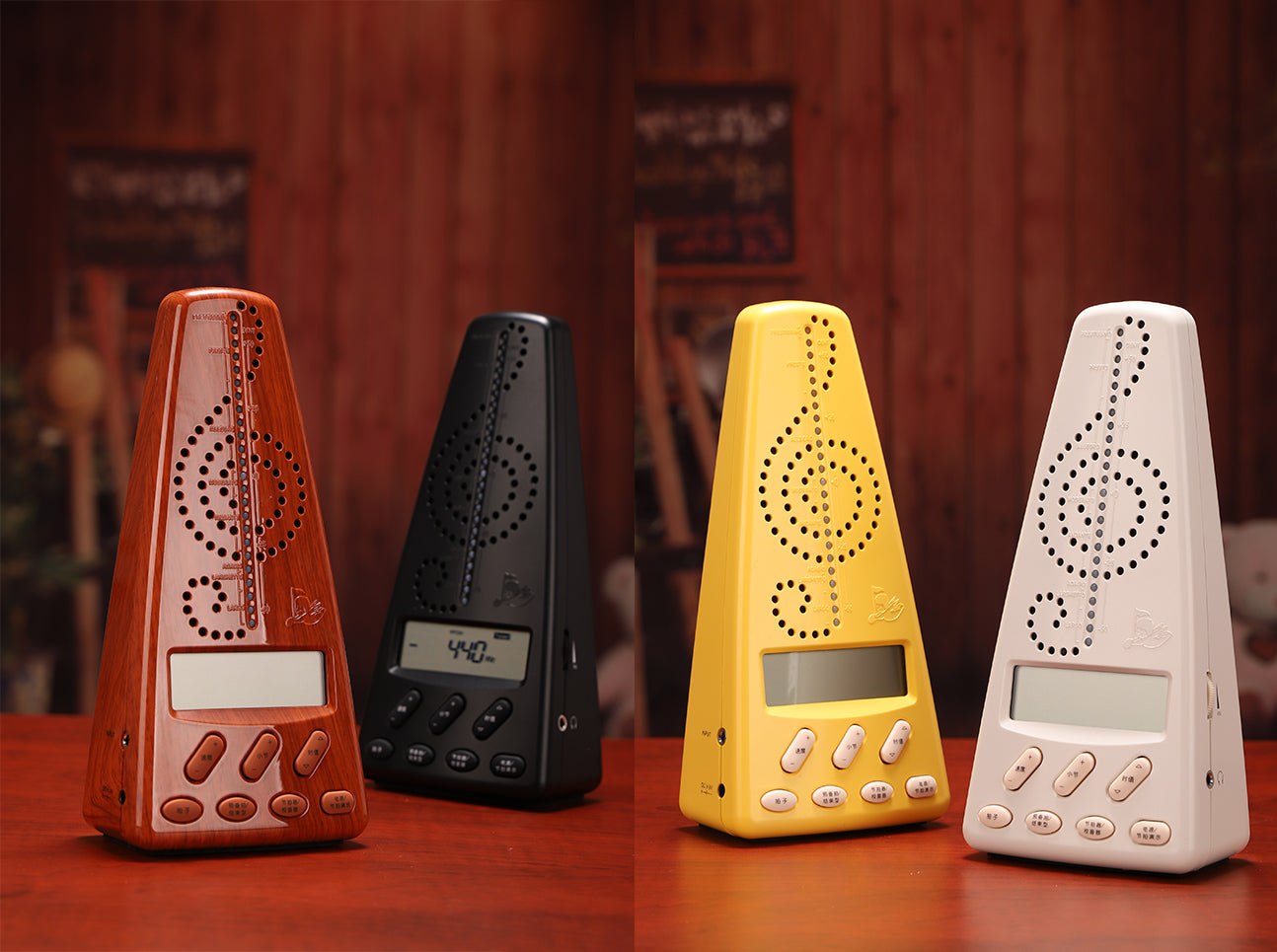 Metronome Tuner Tone Generator - Digital: 40-208 BPM, 12-TET, A4 435-445Hz Adjustable