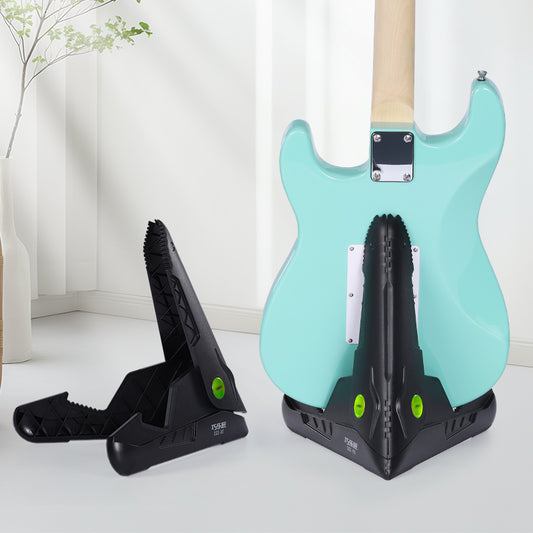 Crocodile GGS-02 Electric Guitar Stand Holder for Bass, Acoustic Guitars | Heavy-Duty, Adjustable, Non-Slip | Floor Standing Storage Display Mount