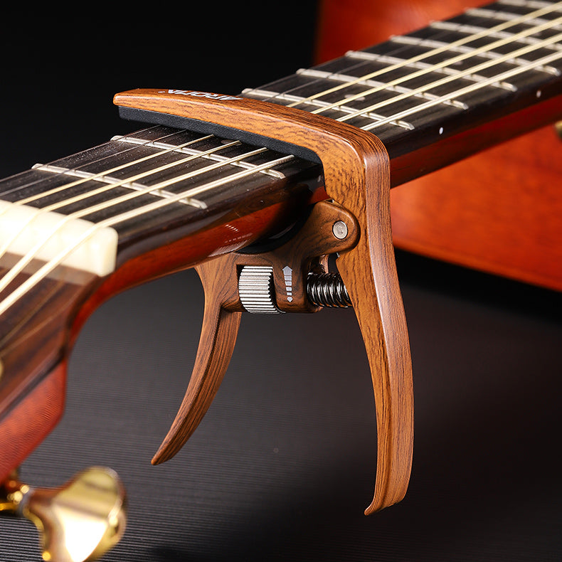 Universal Quick Change Guitar Capo - Zinc Alloy with Baked Paint Electroplated Finish for Acoustic and Electric Guitars