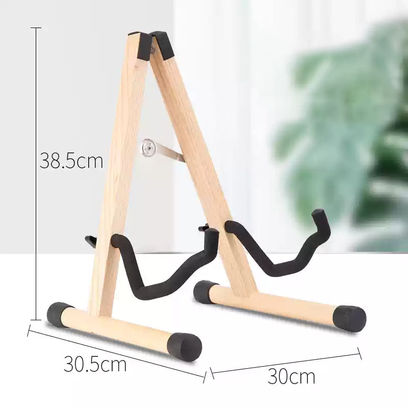 Solid Wood Guitar Stand for Acoustic, Classical, Electric, Violin & Ukulele | Universal Display Holder