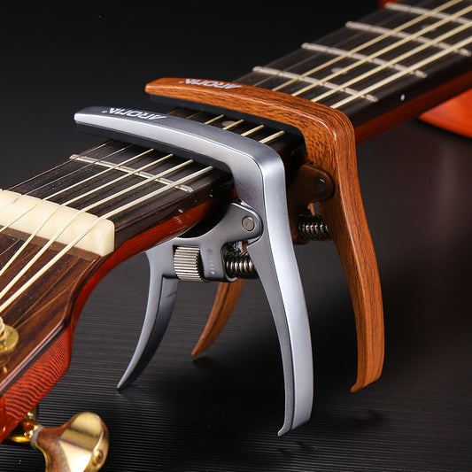 Universal Quick Change Guitar Capo - Zinc Alloy with Baked Paint Electroplated Finish for Acoustic and Electric Guitars