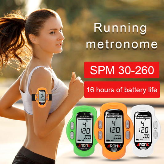 Mini Rechargeable Metronome for Slow Jogging – 30-260 BPM Running Step Trainer with 16H Battery | Indoor Jog Step Frequency Music Trainer